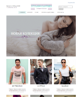 Красивый шаблон сайта